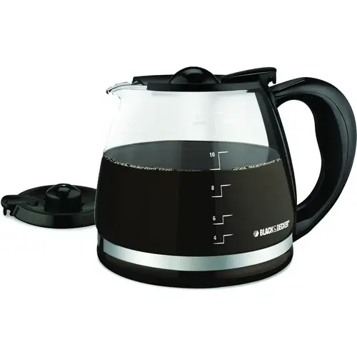 Replacement Carafe, Glass, Black