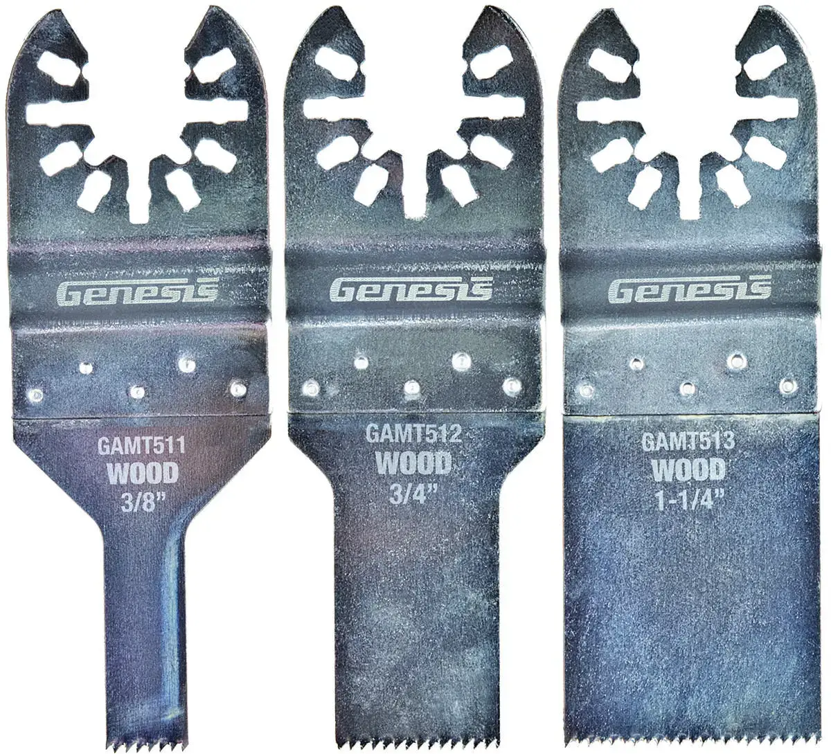 Genesis Flush Cut Oscillating Blade Assortment (3-Piece) GAMT501