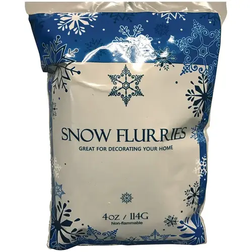 Christmas Specialty Decoration, Snow Flurry, Bagged Snowflakes, Polyester, White Christmas Specialty Decoration, Snow Flurry, Bagged Snowflakes, Polyester, White