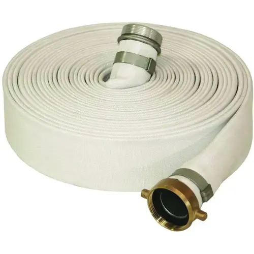 Mill Discharge Hose, 50 ft L, Male Thread x Female, Rubber Mill Discharge Hose, 50 ft L, Male Thread x Female, Rubber