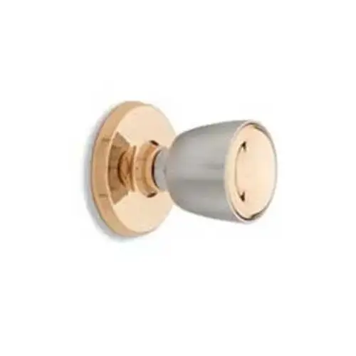 Beverly Series Door Knob, Bright Bronze/Satin Chrome