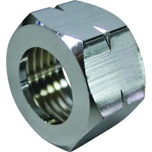 ProSource Faucet Coupling Nut, Brass, Silver, Chrome Plated