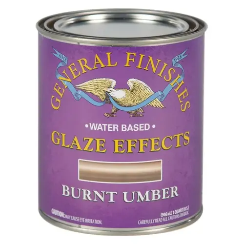 Glaze Effect, Burnt Umber, 1 qt, Can Glaze Effect, Burnt Umber, 1 qt, Can