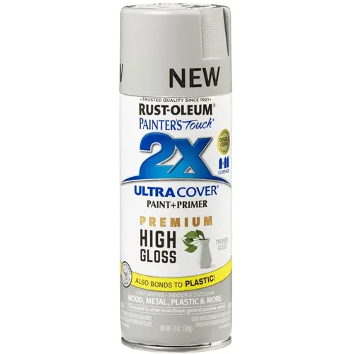 Painter's Touch Spray Paint, High-Gloss, Thunder Cloud, 12 oz, Aerosol Can Painter's Touch Spray Paint, High-Gloss, Thunder Cloud, 12 oz, Aerosol Can