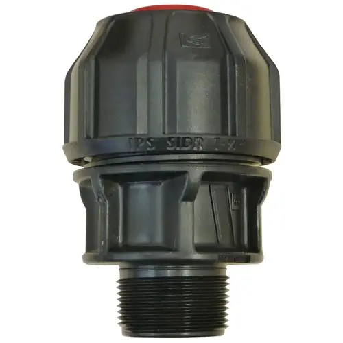 Pipe Adapter, 3/4 in, MPT, Polyethylene, 230 psi Pressure Pipe Adapter, 3/4 in, MPT, Polyethylene, 230 psi Pressure