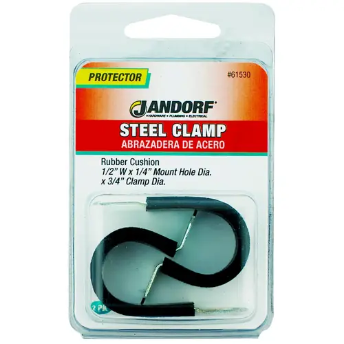 Cushion Clamp, Rubber/Steel, Black Cushion Clamp, Rubber/Steel, Black