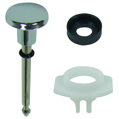 Tub Spout Diverter Repair Kit, Universal, Metal, Chrome Plated