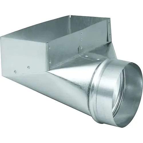 Angle Boot, 4 in L, 10 in W, 4 in H, 90 deg Angle, Steel, Galvanized