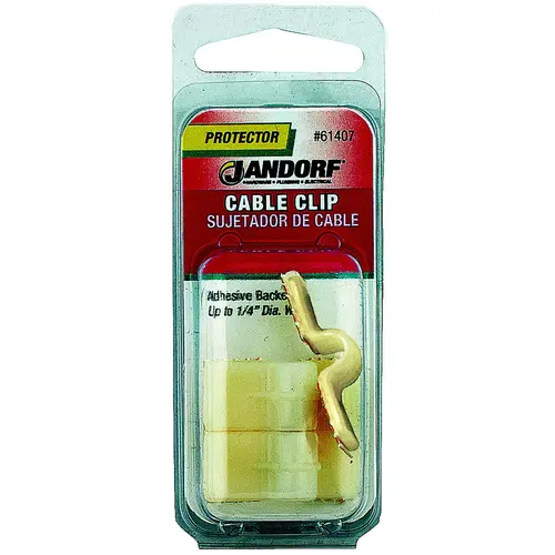 Cable Clip, Nylon, Natural Cable Clip, Nylon, Natural