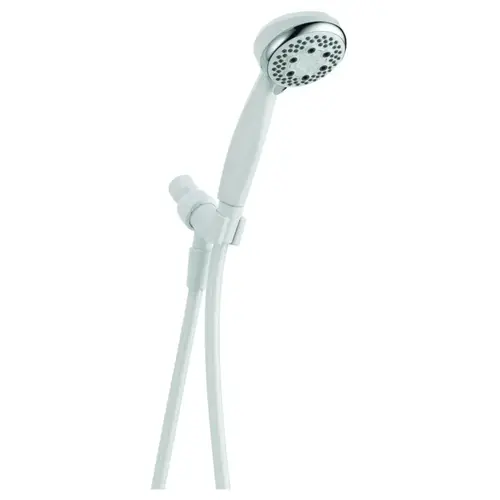 76406C-WH-WH Hand Shower, 2.5 gpm, 4-Spray Function, 60 in L Hose