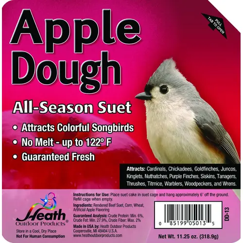Suet Cake, All-Season, Apple Dough Flavor, 11.25 oz - pack of 12 Suet Cake, All-Season, Apple Dough Flavor, 11.25 oz - pack of 12
