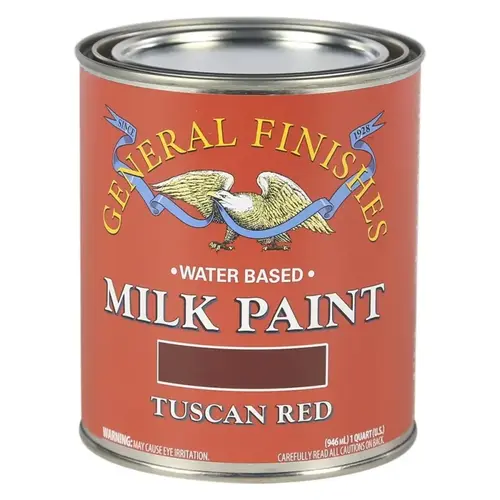 Milk Paint, Flat, Tuscan Red, 1 qt Can