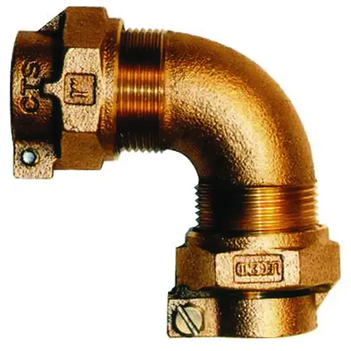 T-4410NL Series Pipe Elbow, 1 in, Pack Joint x MNPT, 90 deg Angle, Bronze, 100 psi Pressure T-4410NL Series Pipe Elbow, 1 in, Pack Joint x MNPT, 90 deg Angle, Bronze, 100 psi Pressure