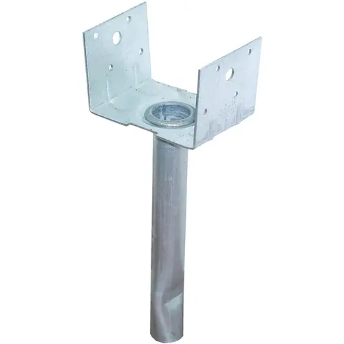 Elevated Post Base, 4 x 4 in Post/Joist, Steel, Galvanized - pack of 10