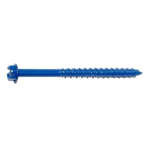 09270 Masonry Screw, 3-1/4 in L, Steel Blue Ruspert - pack of 100 09270 Masonry Screw, 3-1/4 in L, Steel Blue Ruspert - pack of 100