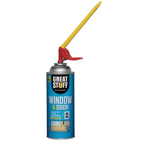 Insulating Foam Sealant, Yellow, 8 hr Curing, 40 to 100 deg F, 12 oz Aerosol Can Insulating Foam Sealant, Yellow, 8 hr Curing, 40 to 100 deg F, 12 oz Aerosol Can
