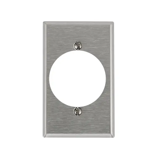 84028 Wallplate, 4-1/2 in L, 2-3/4 in W, 1 -Gang, 430 Stainless Steel, Silver, Brushed Stainless Steel 84028 Wallplate, 4-1/2 in L, 2-3/4 in W, 1 -Gang, 430 Stainless Steel, Silver, Brushed Stainless Steel