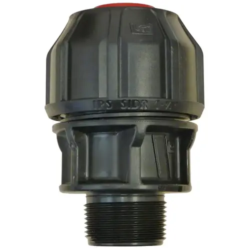 Pipe Adapter, 1 in, MPT, Polyethylene, 230 psi Pressure Pipe Adapter, 1 in, MPT, Polyethylene, 230 psi Pressure