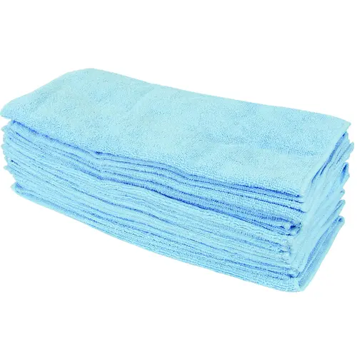 490-24RM Cleaning Cloth, 14 in L, 14 in W, Microfiber - pack of 24 490-24RM Cleaning Cloth, 14 in L, 14 in W, Microfiber - pack of 24