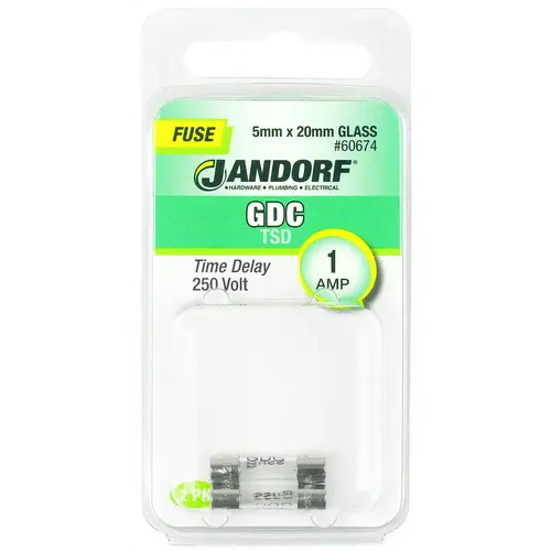 Time Delay Fuse, 1 A, 250 V, 35 A Interrupt, Glass Body Time Delay Fuse, 1 A, 250 V, 35 A Interrupt, Glass Body