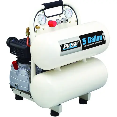 Portable Air Compressor, 5 gal Tank, 3.5 hp, 120 V, 115 psi Pressure, 5.2 cfm Air Portable Air Compressor, 5 gal Tank, 3.5 hp, 120 V, 115 psi Pressure, 5.2 cfm Air