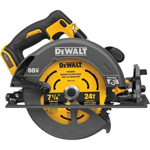 Brushless Circular Saw with Brake, Tool Only, 60 V, 7-1/4 in Dia Blade, 57 deg Bevel Brushless Circular Saw with Brake, Tool Only, 60 V, 7-1/4 in Dia Blade, 57 deg Bevel