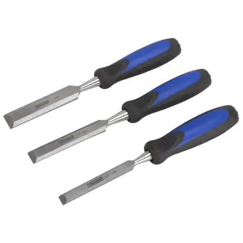 Vulcan JL-CH3PC Chisel Set with Striking Cap, 4-Piece, CRV, Polished ...