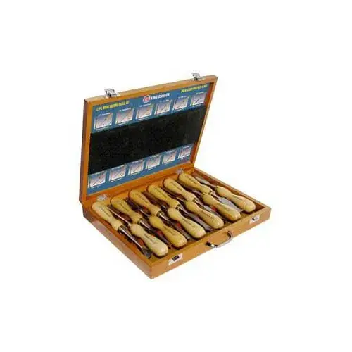Tools Series Wood Carving Chisel Set, 12-Piece, HCS Tools Series Wood Carving Chisel Set, 12-Piece, HCS