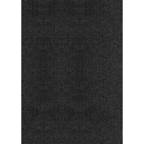 Runner Utility Mat, 36 in L, 24 in W, 0.15 in Thick, Concord Pattern, Polyester Rug, Black Runner Utility Mat, 36 in L, 24 in W, 0.15 in Thick, Concord Pattern, Polyester Rug, Black
