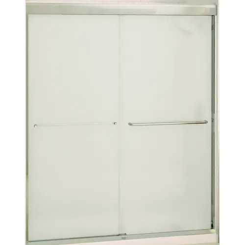 Aura Shower Door, Mistelite Glass, Semi Frame, 2-Panel, Glass, 1/4 in Glass Aura Shower Door, Mistelite Glass, Semi Frame, 2-Panel, Glass, 1/4 in Glass
