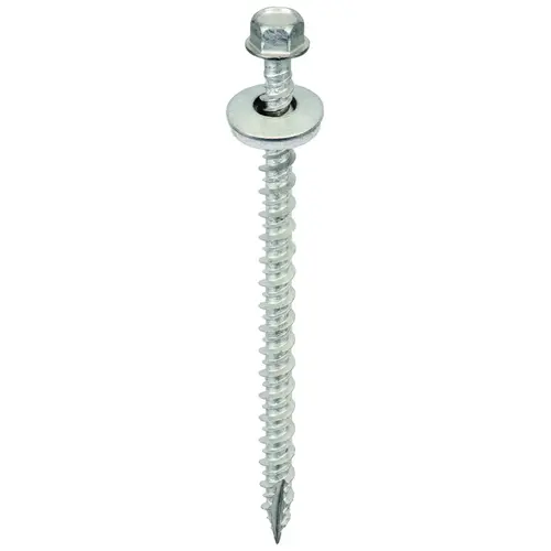 Screw, #9 Thread, High-Low, Twin Lead Thread, Hex Drive, Self-Tapping, Type 17 Point
