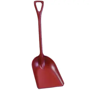 Poly Pro Tools P6982R Scoop Shovel, 14 in W Blade, 17 in L Blade, Polymer Blade, Polymer Handle, D-Shaped Handle