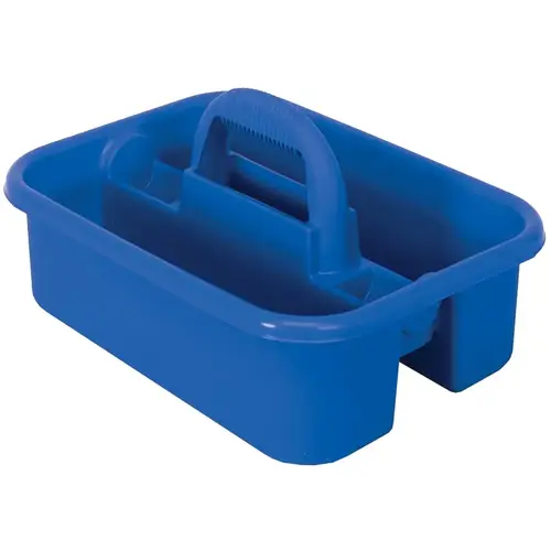 Tool Caddy, HDPE, Blue, 13-3/8 in OAW, 9-1/8 in OAH, 18-1/4 in OAD Tool Caddy, HDPE, Blue, 13-3/8 in OAW, 9-1/8 in OAH, 18-1/4 in OAD