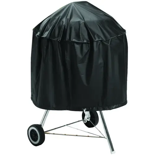 Grill Cover, 29 in W, 18 in H, Vinyl, Black Grill Cover, 29 in W, 18 in H, Vinyl, Black