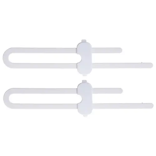 Slide Lock, Plastic, White