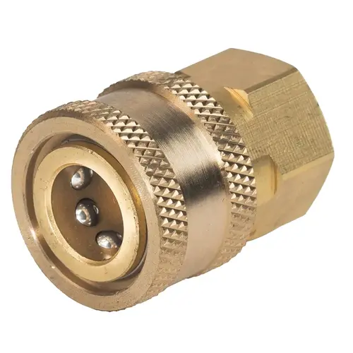 Coupler Socket, 3/8 in x M22 Connection, Quick Disconnect x FPT