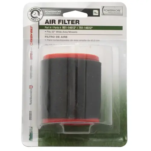Air Filter, For: 33 in Wide Area Mower Air Filter, For: 33 in Wide Area Mower