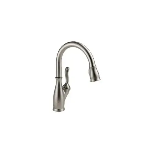 Leland Series Kitchen Faucet, 1.8 gpm, 1-Faucet Handle, 1-Faucet Hole, Stainless, Deck Mounting Leland Series Kitchen Faucet, 1.8 gpm, 1-Faucet Handle, 1-Faucet Hole, Stainless, Deck Mounting