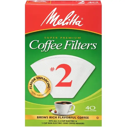 Coffee Filter, White - pack of 40 Coffee Filter, White - pack of 40