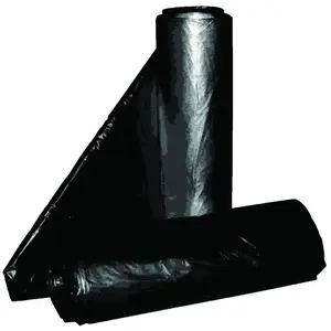 ALUF PLASTICS RCT-60 Royal Crown Top Liner, 38 x 58 in, 55 to 60 gal Capacity, Metalocene Blend, Black - pack of 100