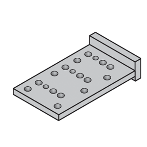 CRL-U.S. Aluminum DJ456 Drill Jig for Screw Race and Anchor Clip Joinery Mill