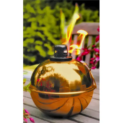 Patio Torch, 5.3 in H, Steel+Fiberglass, Antique Bronze, Copper - pack of 8