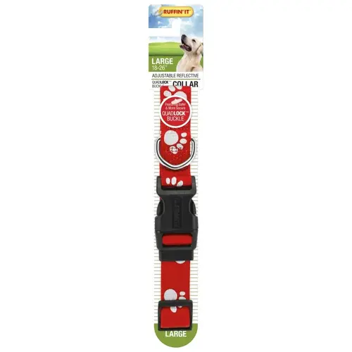 39243 Reflective Dog Collar, 18 to 26 in L Collar, 1 in W Collar, Nylon, Assorted - pack of 72 39243 Reflective Dog Collar, 18 to 26 in L Collar, 1 in W Collar, Nylon, Assorted - pack of 72