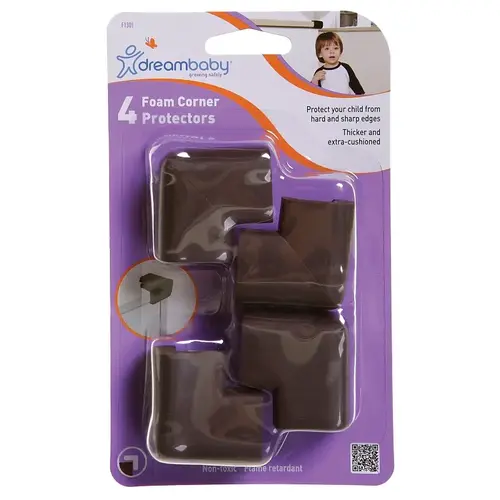 Corner Protector, Foam, Brown - pack of 4
