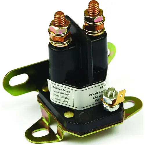 Starter Solenoid, 3-Terminal, For: Engines
