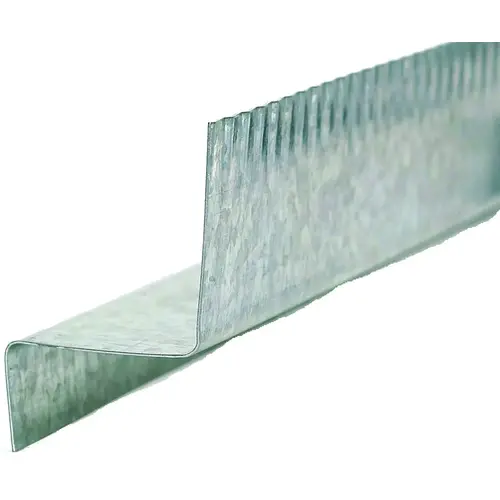 Z-Bar Flashing, 10 ft L, 3/8 in W, Galvanized Steel - pack of 50 Z-Bar Flashing, 10 ft L, 3/8 in W, Galvanized Steel - pack of 50