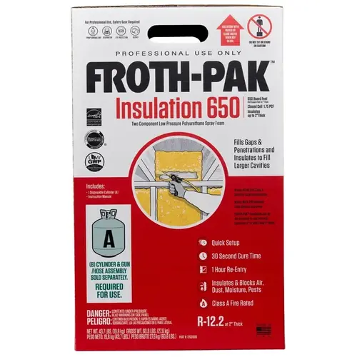 Froth-Pak Series Foam Insulation Kit, 118.8 lb - Part A only