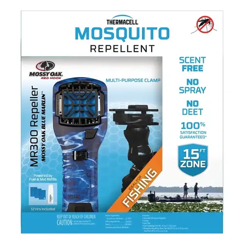 Portable Mosquito Repeller, 12 hr Refill, 15 ft Coverage Area, Mossy Oak Housing Portable Mosquito Repeller, 12 hr Refill, 15 ft Coverage Area, Mossy Oak Housing