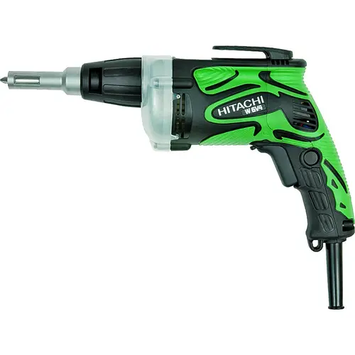Drywall Screwdriver, 6.6 A, 1/4 in Chuck, Hex, Keyless Chuck, 4500 rpm Speed Green Drywall Screwdriver, 6.6 A, 1/4 in Chuck, Hex, Keyless Chuck, 4500 rpm Speed Green
