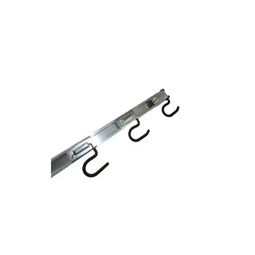 Adjustable Storage Organizer, 53 lb, 36 in W, 1-1/2 in H, Metal/Neoprene/PVC, Zinc Adjustable Storage Organizer, 53 lb, 36 in W, 1-1/2 in H, Metal/Neoprene/PVC, Zinc